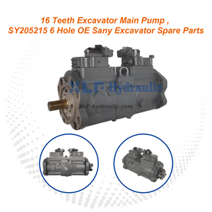 16 Teeth Excavator Main Pump SY205 and 215 6 Hole OE Sany Excavator Spare Parts K3V112DTP OE11